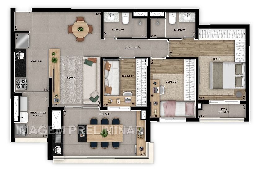 Apartamento à venda com 3 quartos, 113m² - Foto 22