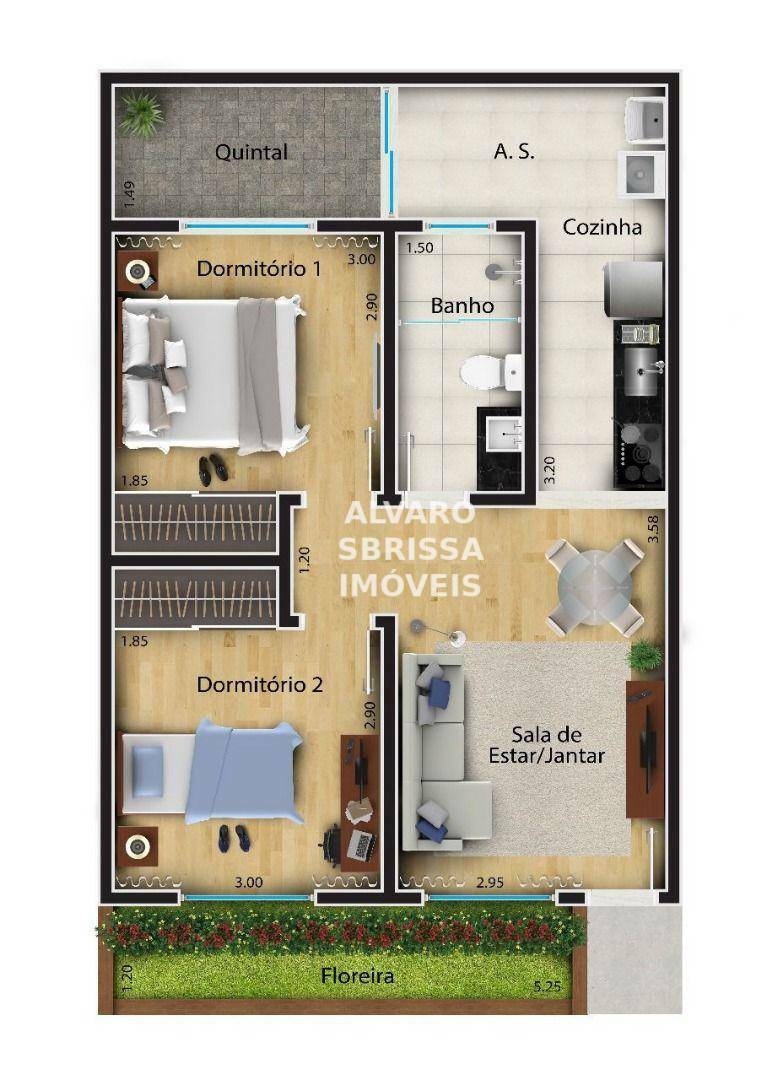 Apartamento à venda com 2 quartos, 58m² - Foto 16