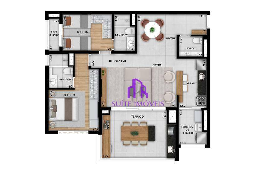 Apartamento à venda com 1 quarto, 41m² - Foto 24