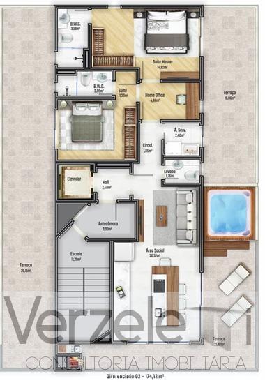 Cobertura à venda com 4 quartos, 181m² - Foto 14