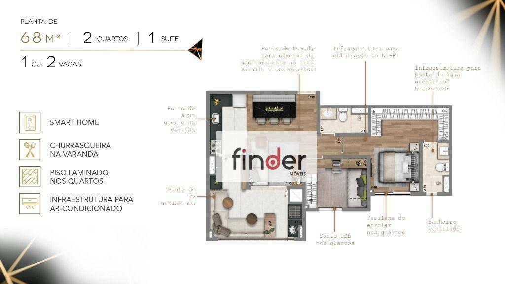 Apartamento à venda com 2 quartos, 68m² - Foto 25