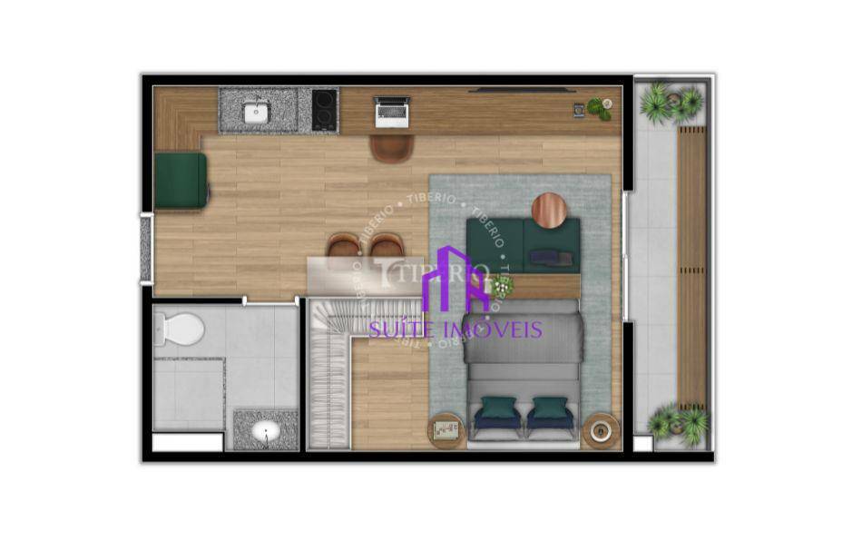 Apartamento à venda com 1 quarto, 34m² - Foto 35