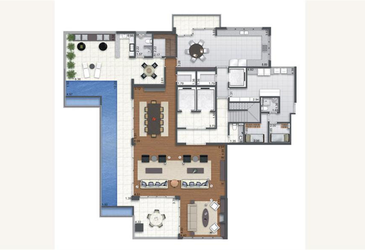 Apartamento à venda com 3 quartos, 332m² - Foto 9