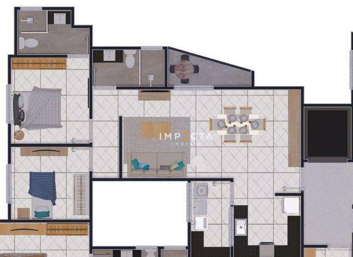 Apartamento à venda com 2 quartos, 80m² - Foto 4