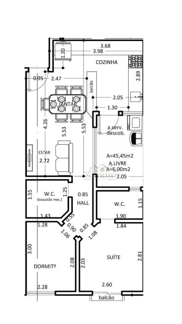 Cobertura à venda e aluguel com 2 quartos, 90m² - Foto 17