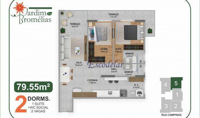 Apartamento à venda com 2 quartos, 79m² - Foto 23