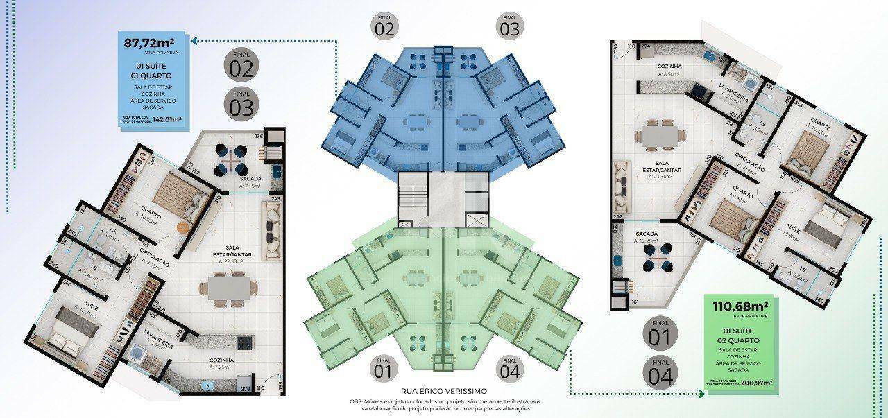 Apartamento à venda com 2 quartos, 87m² - Foto 5