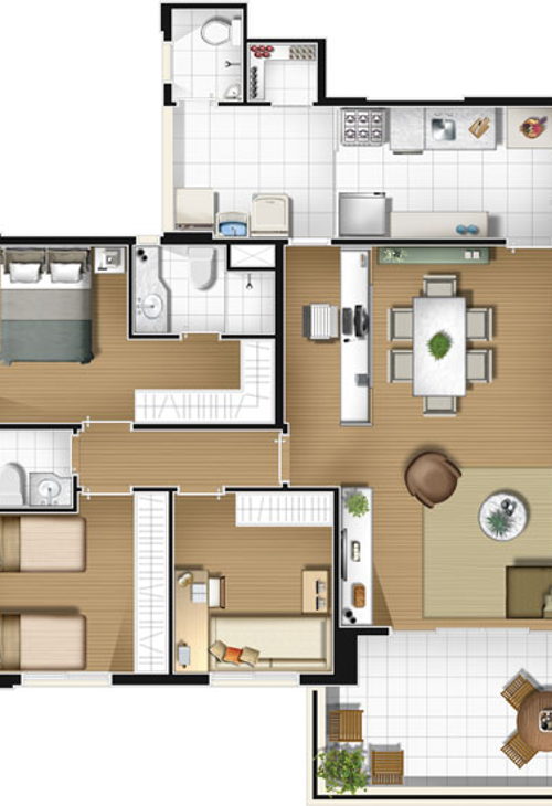 Apartamento à venda com 3 quartos, 110m² - Foto 2