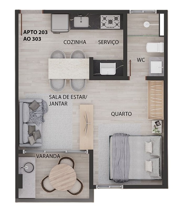 Apartamento à venda com 2 quartos, 59m² - Foto 25