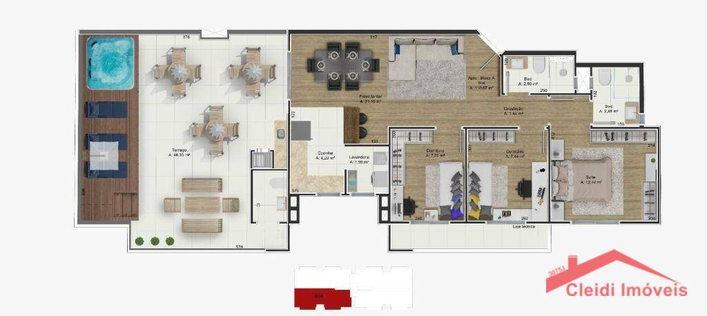 Apartamento à venda com 2 quartos, 58m² - Foto 16