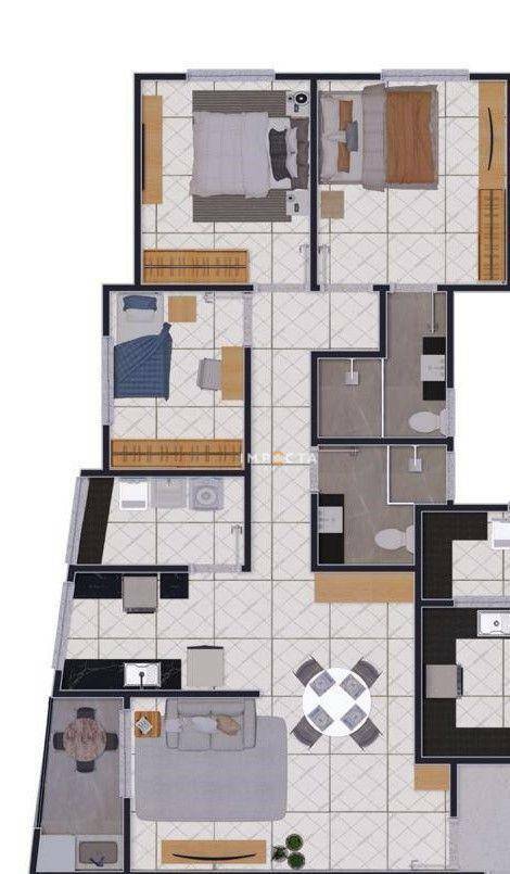 Apartamento à venda com 3 quartos, 90m² - Foto 3