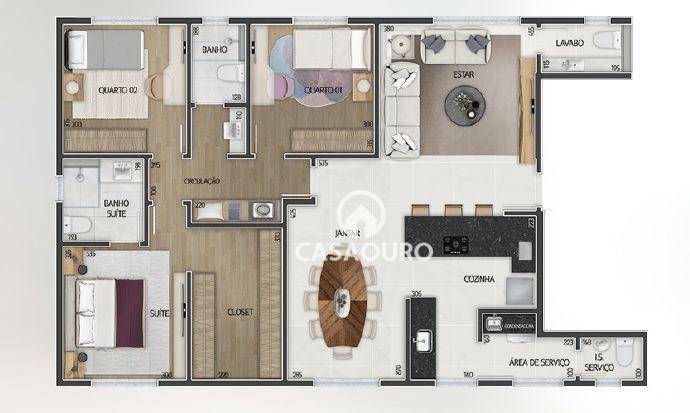 Apartamento para alugar com 3 quartos, 115m² - Foto 33