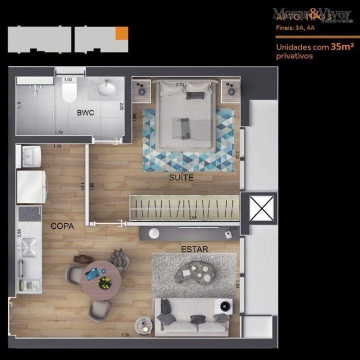 Apartamento, 1 quarto, 35 m² - Foto 19