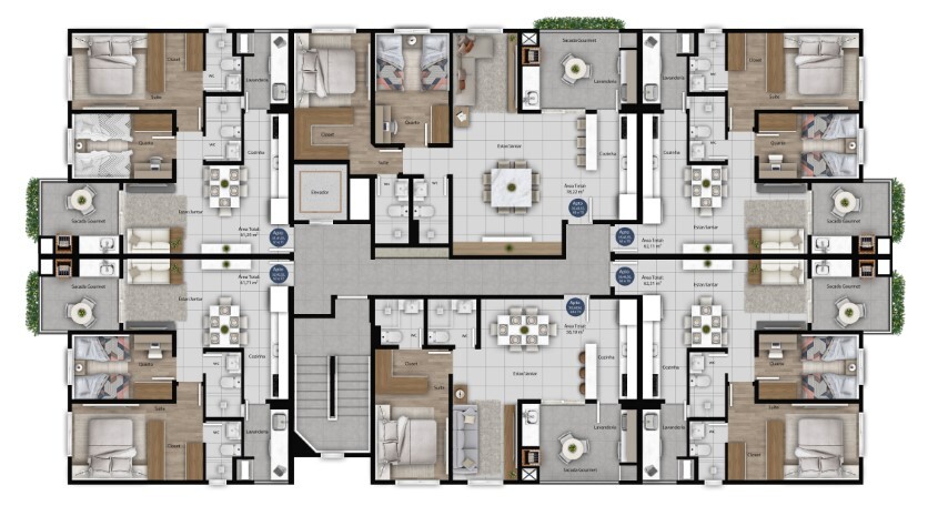 Apartamento à venda com 2 quartos, 62m² - Foto 30