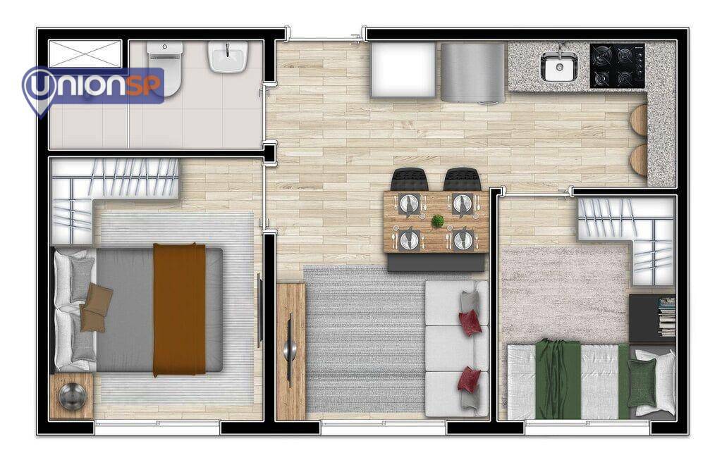 Apartamento à venda com 1 quarto, 25m² - Foto 9