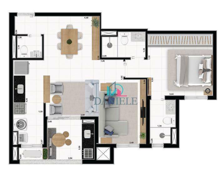 Apartamento à venda com 2 quartos, 70m² - Foto 11