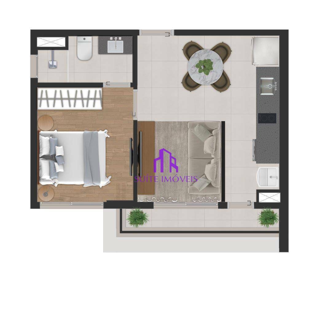 Apartamento à venda com 1 quarto, 38m² - Foto 30