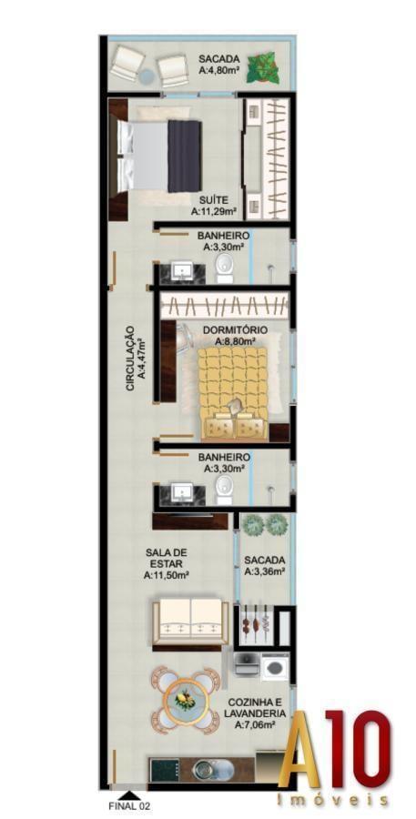 Apartamento à venda com 2 quartos, 78m² - Foto 31