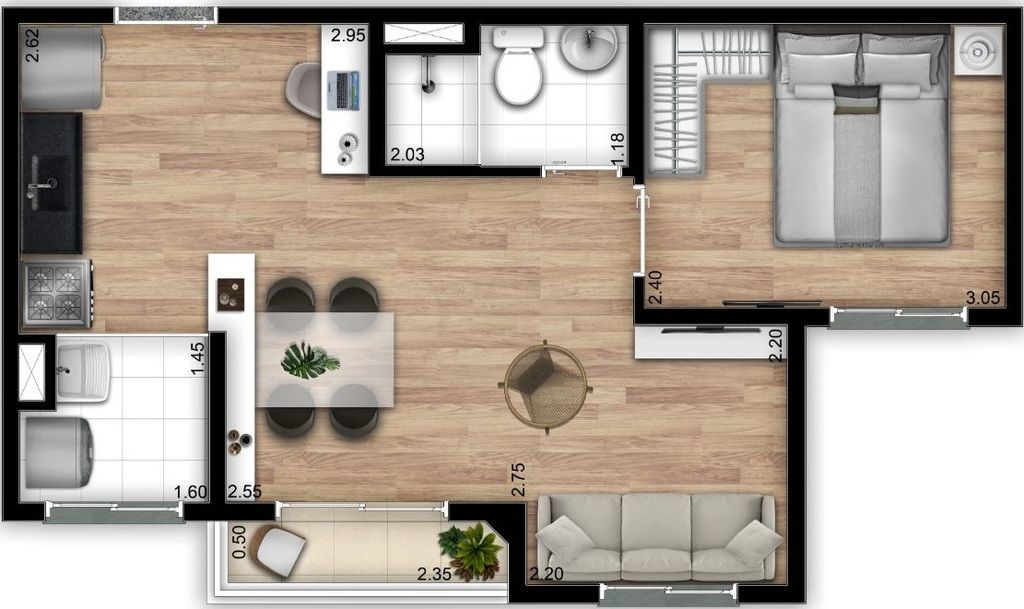 Apartamento à venda com 2 quartos, 32m² - Foto 15