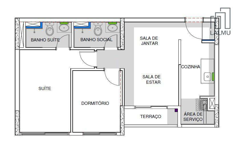 Apartamento para alugar com 2 quartos, 53m² - Foto 35