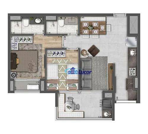 Apartamento à venda com 2 quartos, 62m² - Foto 19