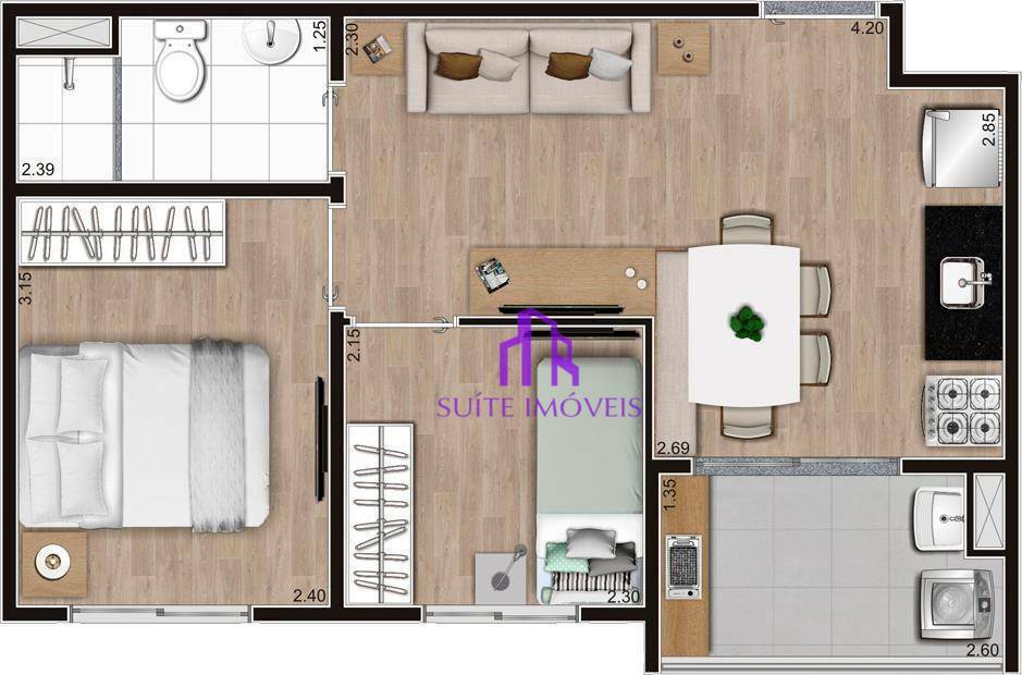 Apartamento à venda com 2 quartos, 37m² - Foto 12