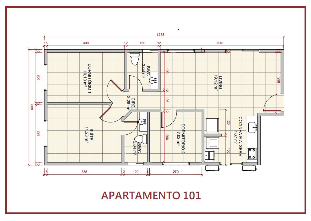 Apartamento à venda com 3 quartos, 70m² - Foto 6