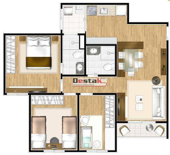 Apartamento à venda com 3 quartos, 65m² - Foto 10