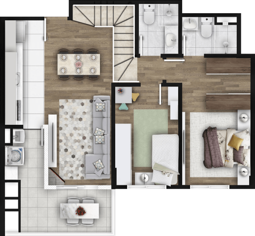 Apartamento à venda com 2 quartos, 72m² - Foto 39