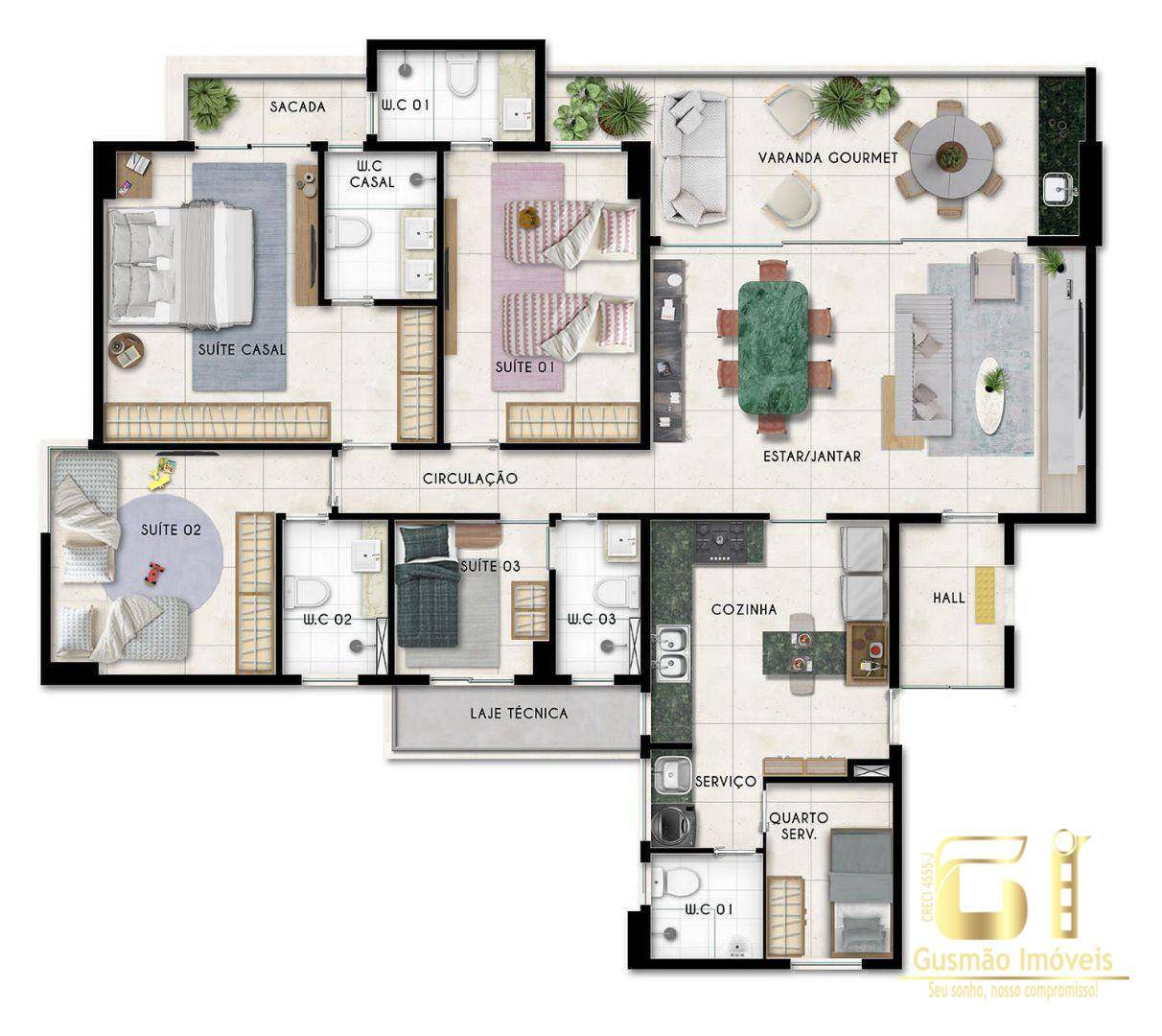 Apartamento à venda com 3 quartos, 144m² - Foto 24