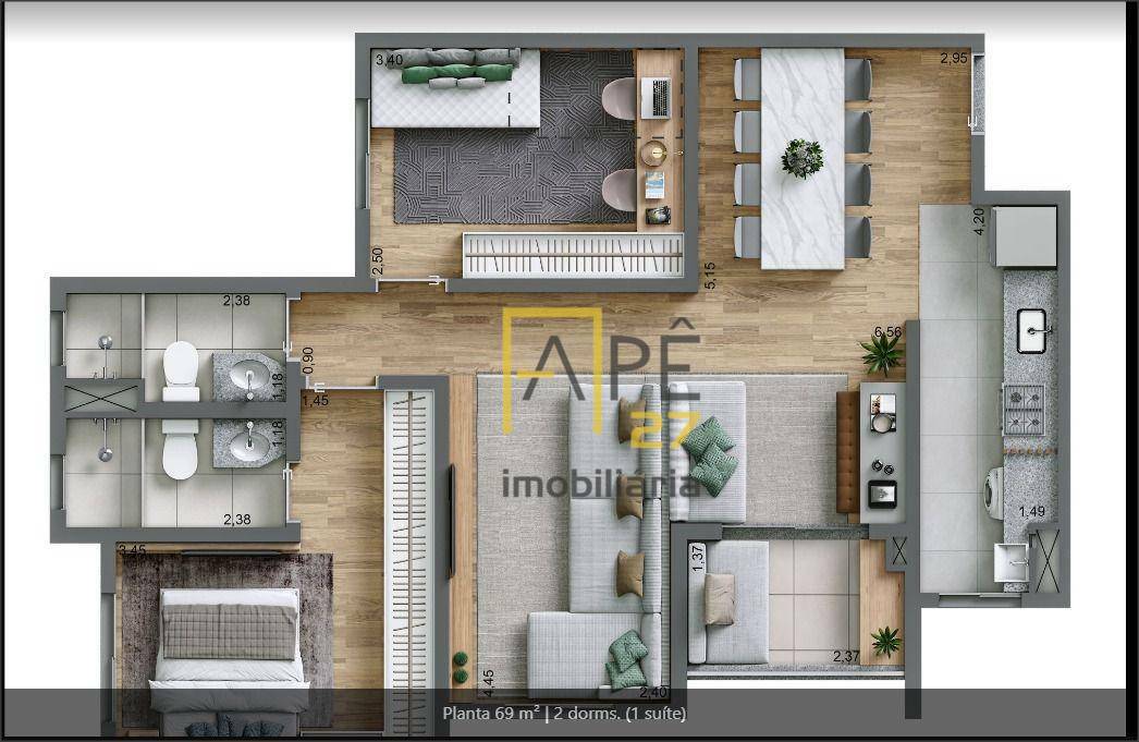 Apartamento à venda com 2 quartos, 55m² - Foto 27