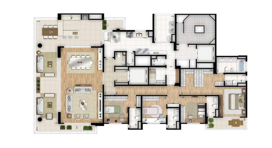 Apartamento à venda com 4 quartos, 288m² - Foto 4