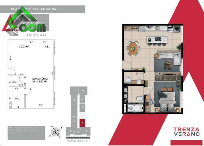 Apartamento à venda com 1 quarto, 44m² - Foto 6