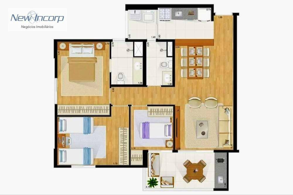 Apartamento à venda com 2 quartos, 76m² - Foto 40