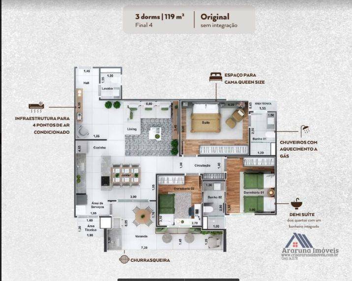 Apartamento à venda com 3 quartos, 112m² - Foto 19