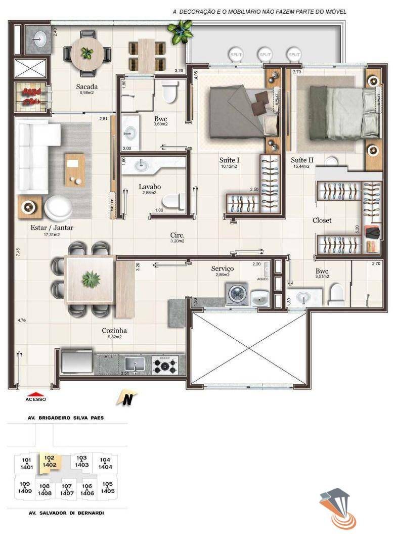 Apartamento à venda com 3 quartos, 123m² - Foto 35