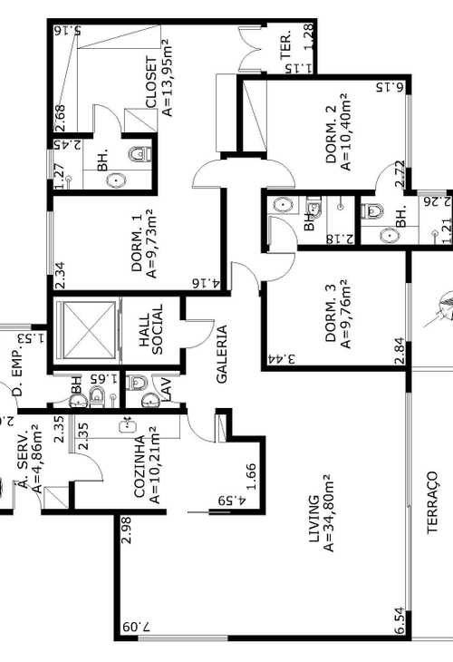 Apartamento à venda com 3 quartos, 150m² - Foto 2