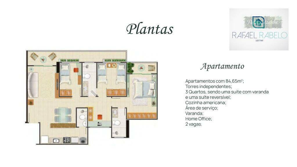 Apartamento à venda com 3 quartos, 84m² - Foto 19