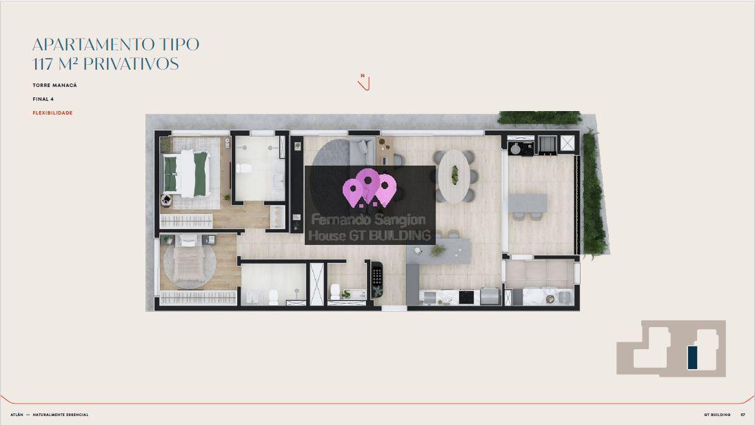 Apartamento à venda com 3 quartos, 117m² - Foto 6