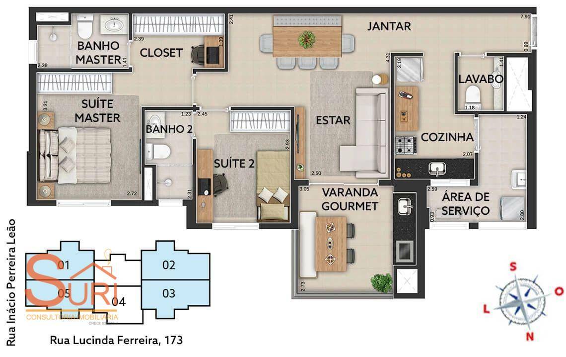 Apartamento à venda com 2 quartos, 81m² - Foto 22