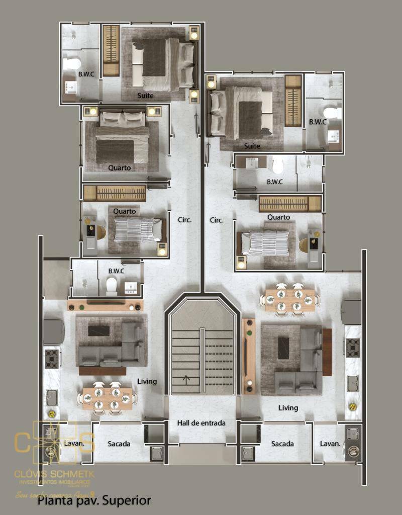 Apartamento à venda com 3 quartos, 77m² - Foto 2