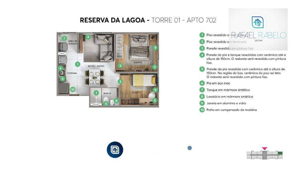 Apartamento à venda com 2 quartos, 39m² - Foto 19