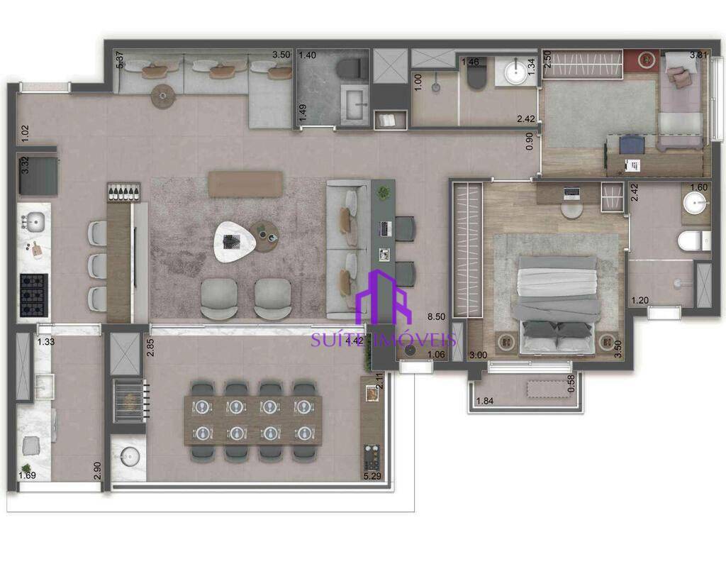 Apartamento à venda com 3 quartos, 110m² - Foto 6