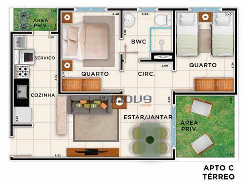 Apartamento à venda com 2 quartos, 53m² - Foto 25