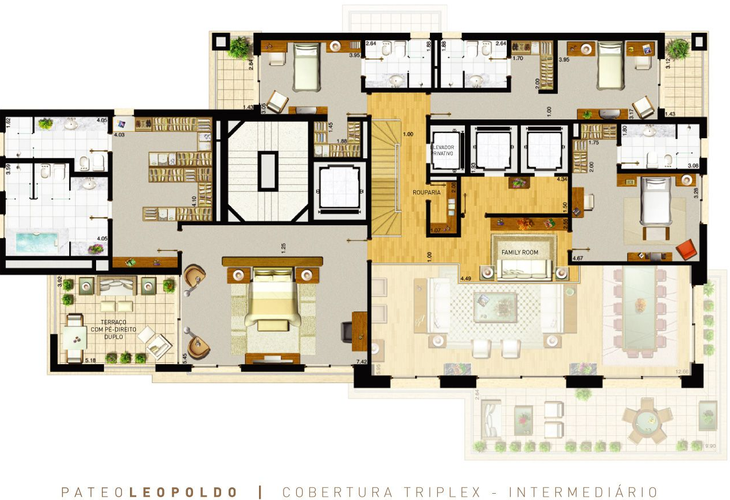 Apartamento à venda com 4 quartos, 415m² - Foto 6