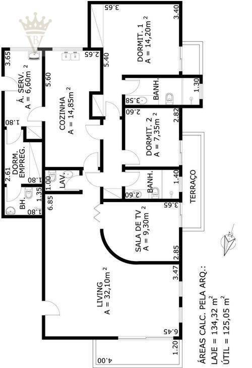 Apartamento à venda com 2 quartos, 160m² - Foto 12