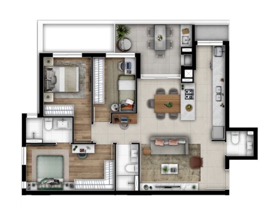 Apartamento à venda com 3 quartos, 9443m² - Foto 36