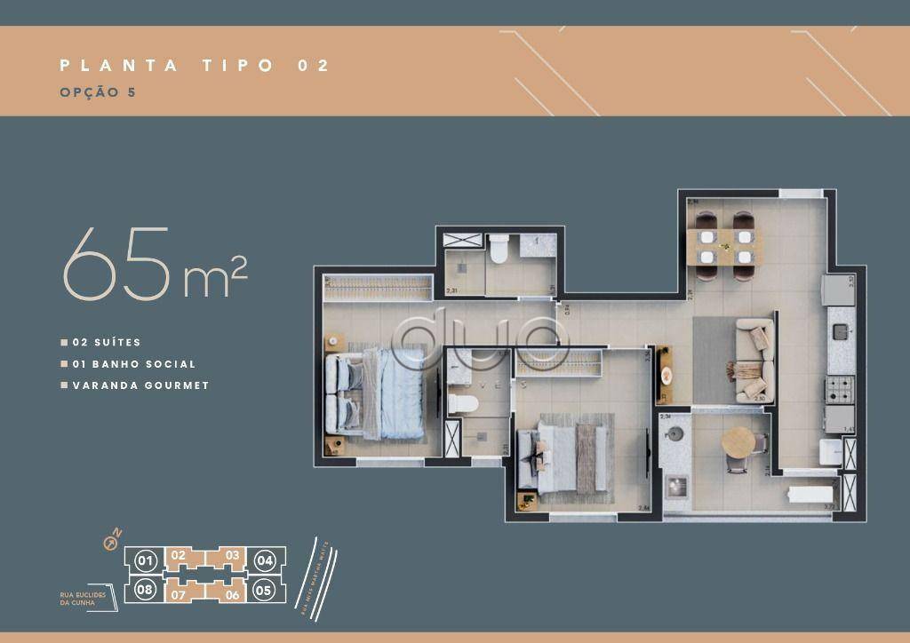 Apartamento à venda com 2 quartos, 65m² - Foto 5