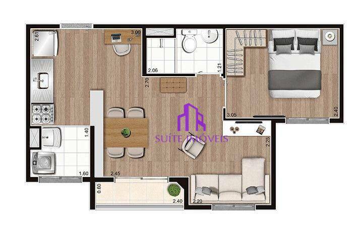 Apartamento à venda com 2 quartos, 37m² - Foto 16