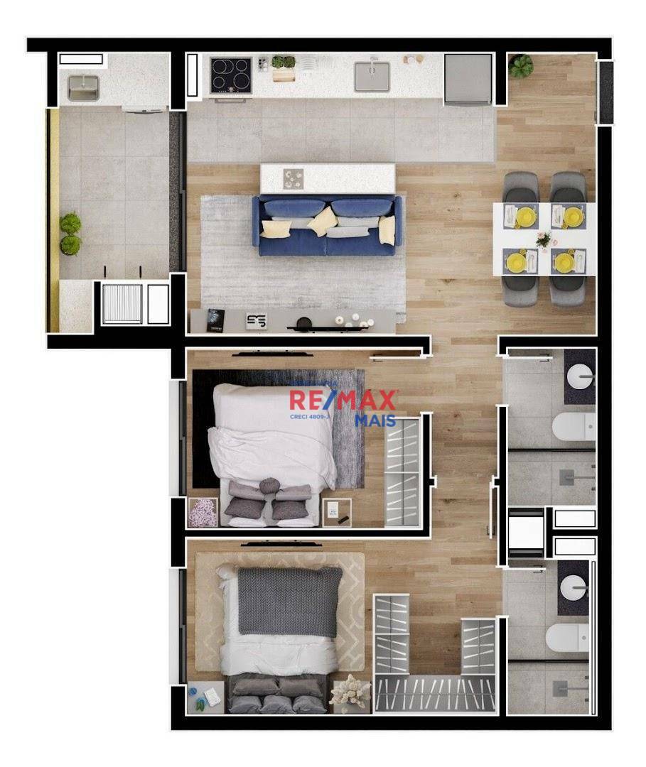 Apartamento à venda com 3 quartos, 76m² - Foto 12